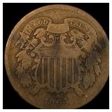 1864 Two-Cent Piece NICELY CIRCULATED