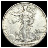 1937-D Walking Liberty Half Dollar NEARLY  UNCIRC