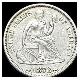 1873 Seated Liberty Dime CLOSELY UNCIRCULATED