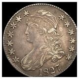 1827 Capped Bust Half Dollar NEARLY  UNCIRCULATED