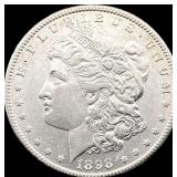 1898-S Silver Morgan Dollar CHOICE AU