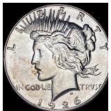 1926-S Silver Peace Dollar CLOSELY  UNCIRCULATED