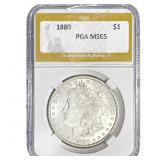 1880 Morgan Silver Dollar PGA MS65