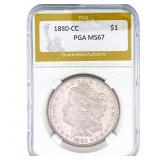 1880-CC Morgan Silver Dollar PGA MS67