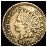 1863 Indian Head Cent CLOSELY UNCIRCULATED