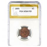 1895 Indian Head Cent PGA MS64 RD