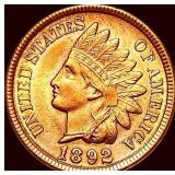 1892 Red Indian Head Cent CHOICE BU