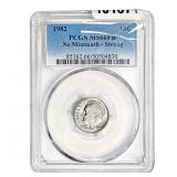 1982 Roosevelt Dime PCGS MS66 FB No Mintmark-Stron
