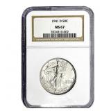 1941-D Walking Liberty Half Dollar NGC MS67