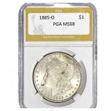 1885-O Morgan Silver Dollar PGA MS68