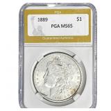 1889 Morgan Silver Dollar PGA MS65