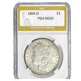 1894-O Morgan Silver Dollar PGA MS63