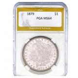 1879 Morgan Silver Dollar PGA MS64