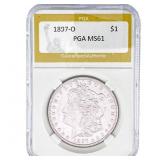 1897-O Morgan Silver Dollar PGA MS61