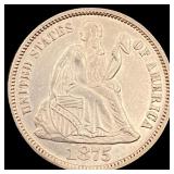 1875 Seated Liberty Dime UNCIRCULATED