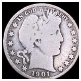 1901-S Silver Barber Half Dollar NICELY  CIRCULAT
