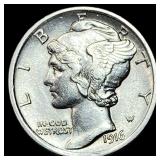 1916 Silver Mercury Dime CHOICE AU
