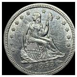 1853 Arrows/Rays Seated Liberty Quarter HIGH  GRA