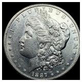 1887-S Silver Morgan Dollar CLOSELY  UNCIRCULATED