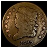 1825 Copper Half Cent NICELY CIRCULATED