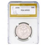 1936 Rhode Island Half Dollar PGA MS65