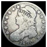 1830 Capped Bust Half Dollar NICELY  CIRCULATED