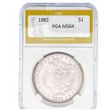 1882 Morgan Silver Dollar PGA MS64