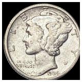 1924-S Silver Mercury Dime CLOSELY  UNCIRCULATED