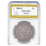 1888-O Morgan Silver Dollar PGA VF20 Hot Lips