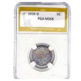 1938-D Buffalo Nickel PGA MS68