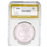 1882 Morgan Silver Dollar PGA MS65
