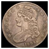 1834 Capped Bust Half Dollar NEARLY  UNCIRCULATED