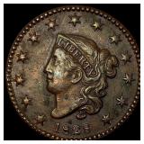 1828 Coronet Head Large Cent CLOSELY  UNCIRCULATE