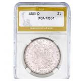 1883-O Morgan Silver Dollar PGA MS64