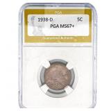 1938-D Buffalo Nickel PGA MS67+