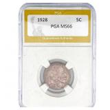 1928 Buffalo Nickel PGA MS66