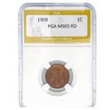 1909 Wheat Cent PGA MS65 RD