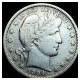 1894 Silver Barber Half Dollar LIGHTLY  CIRCULATE