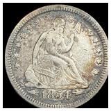 1854 Arrows Seated Liberty Quarter LIGHTLY  CIRCU