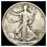 1921-D Silver Half Dollar Walking Liberty  NICELY