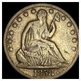 1858-O Seated Liberty Half Dollar LIGHTLY  CIRCUL