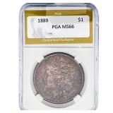 1889 Morgan Silver Dollar PGA MS66MS 66