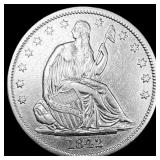 1842 Seated Liberty Half Dollar NEARLY  UNCIRCULA