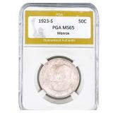 1923-S Monroe Half Dollar PGA MS65