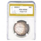 1926-S Oregon Trail Half Dollar PGA MS66