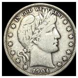 1904 Barber Half Dollar LIGHTLY CIRCULATED