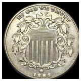 1883 Shield Nickel CHOICE AU