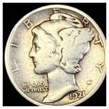 1921 Silver Mercury Dime LIGHTLY CIRCULATED