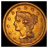 1855 Braided Hair Large Cent CHOICE AU
