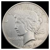 1934-S Silver Peace Dollar CLOSELY  UNCIRCULATED
